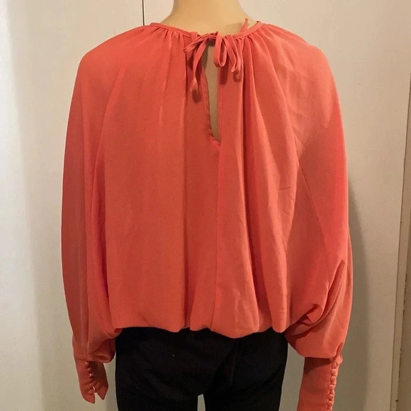 Hyfve blouse size Small, coral oversized long sleeve - Picture 7 of 9